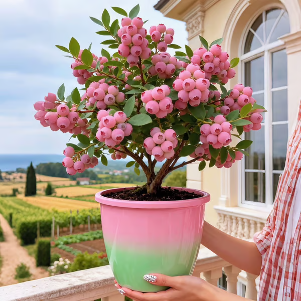 🔥Plus de 50 000 vendus !💟Graines de myrtilles roses de qualité supérieure -😋Un goût unique et délicieux