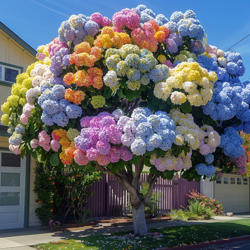 Magnifique arbre à hortensias💐💐