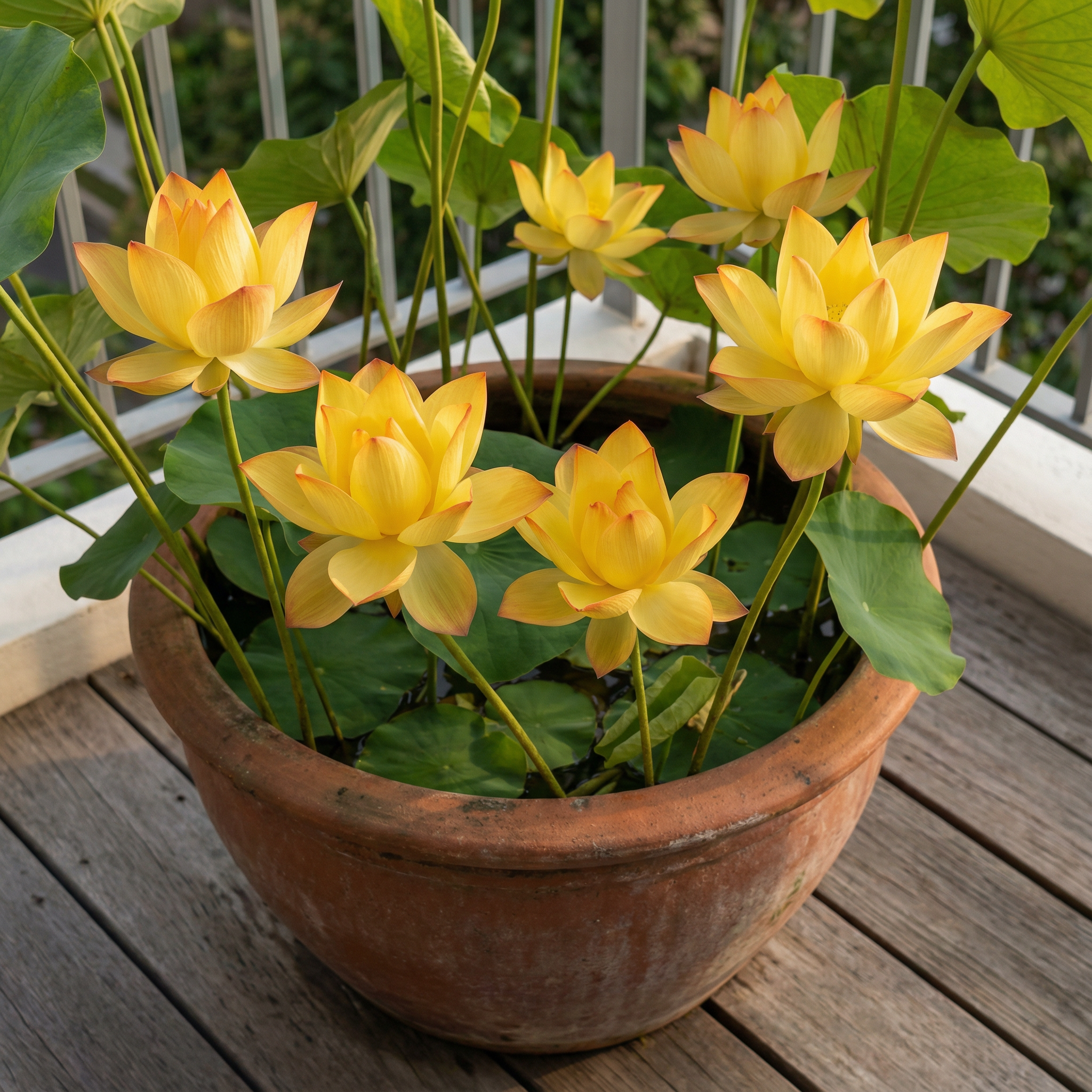 🌄Graines de lotus orange lever de soleil