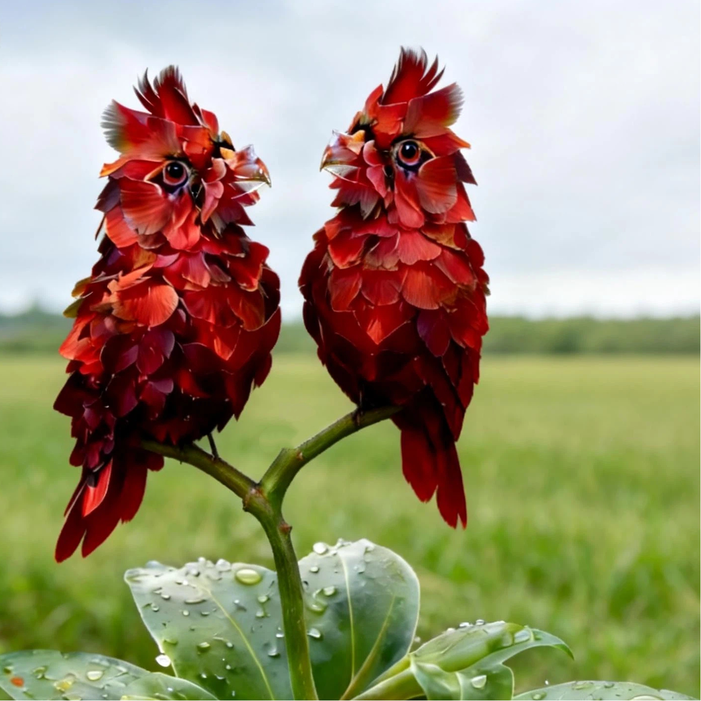 🐦  Crimson Firebird Flower Seeds | Rare & Enchanting 🌺