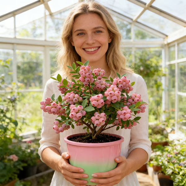 🔥Plus de 50 000 vendus !💟Graines de myrtilles roses de qualité supérieure -😋Un goût unique et délicieux