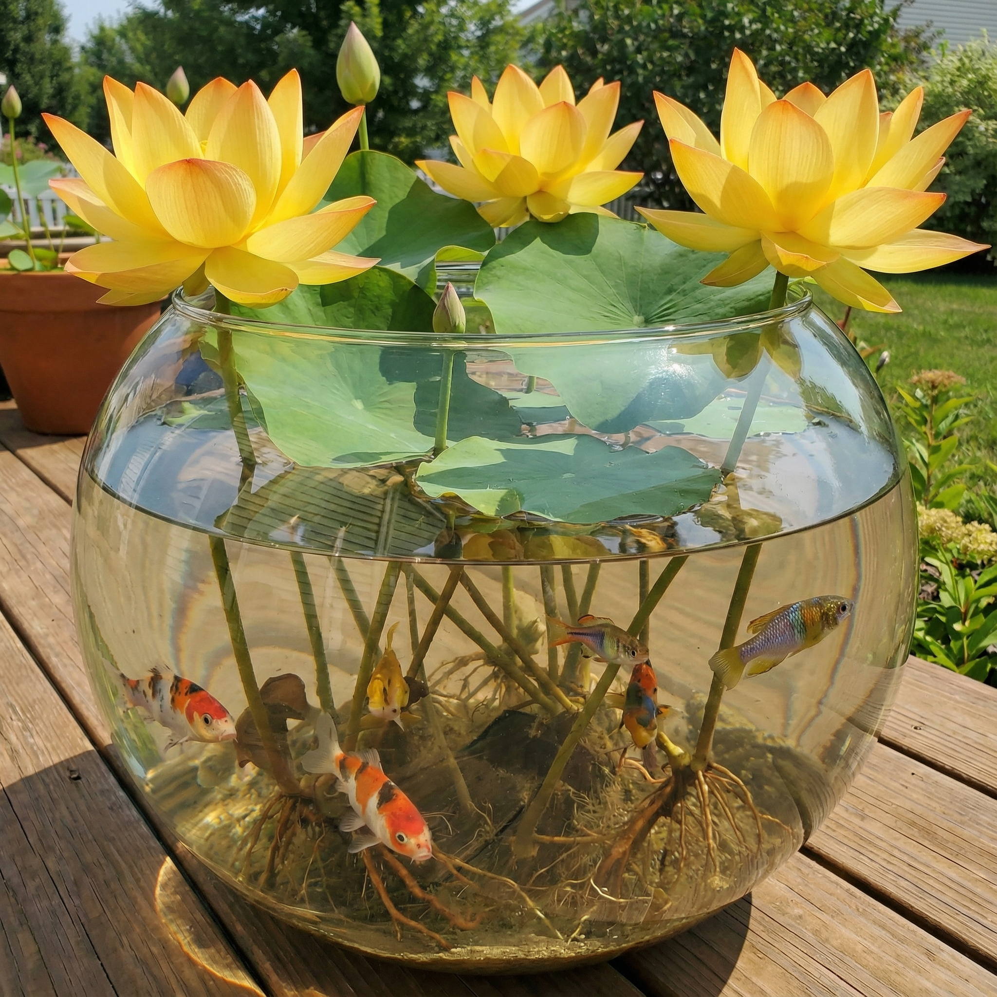 🌄Graines de lotus orange lever de soleil