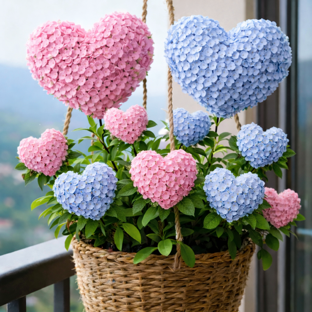 🌈Graines d'hortensia en forme de cœur