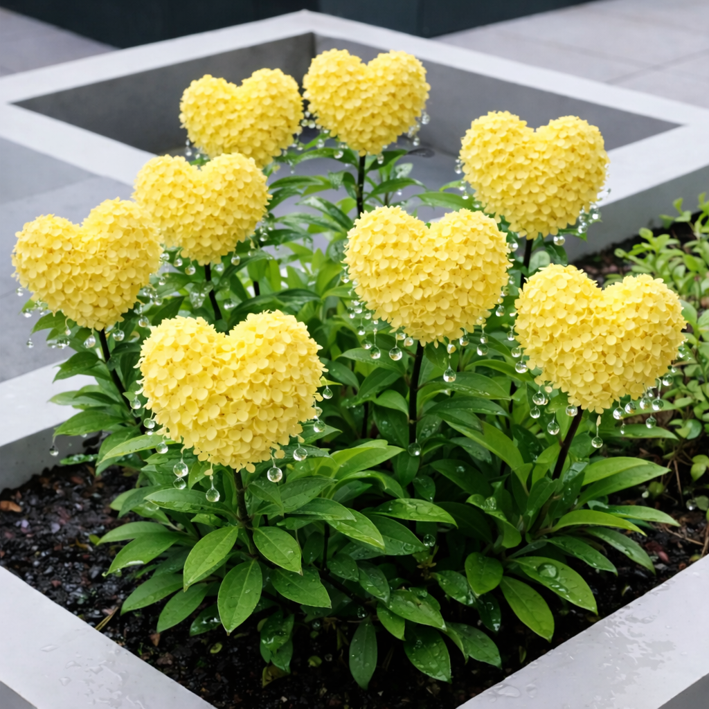 🌈Graines d'hortensia en forme de cœur