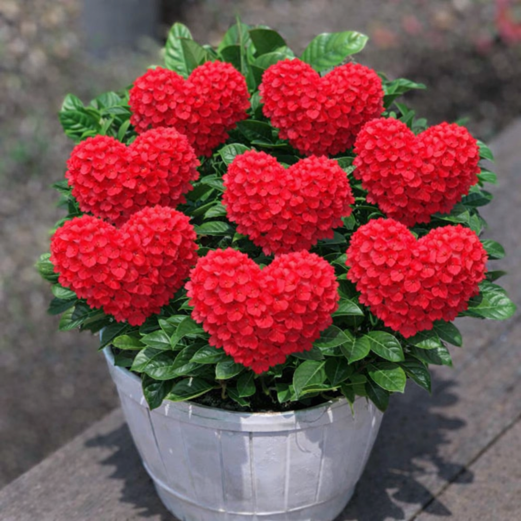 🌈Graines d'hortensia en forme de cœur