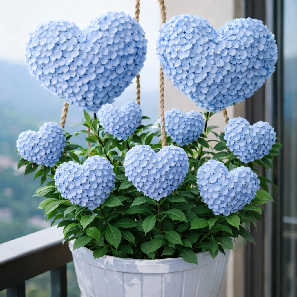 🌈Graines d'hortensia en forme de cœur