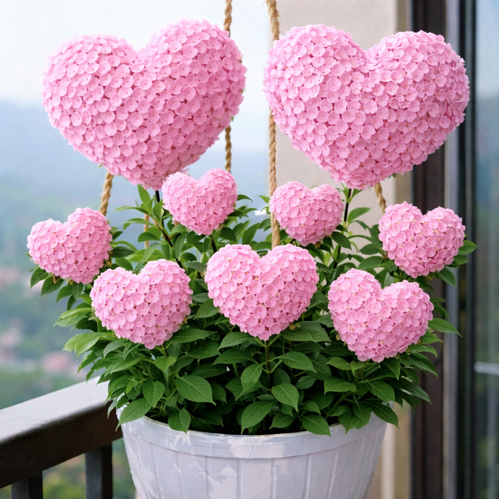 🌈Graines d'hortensia en forme de cœur