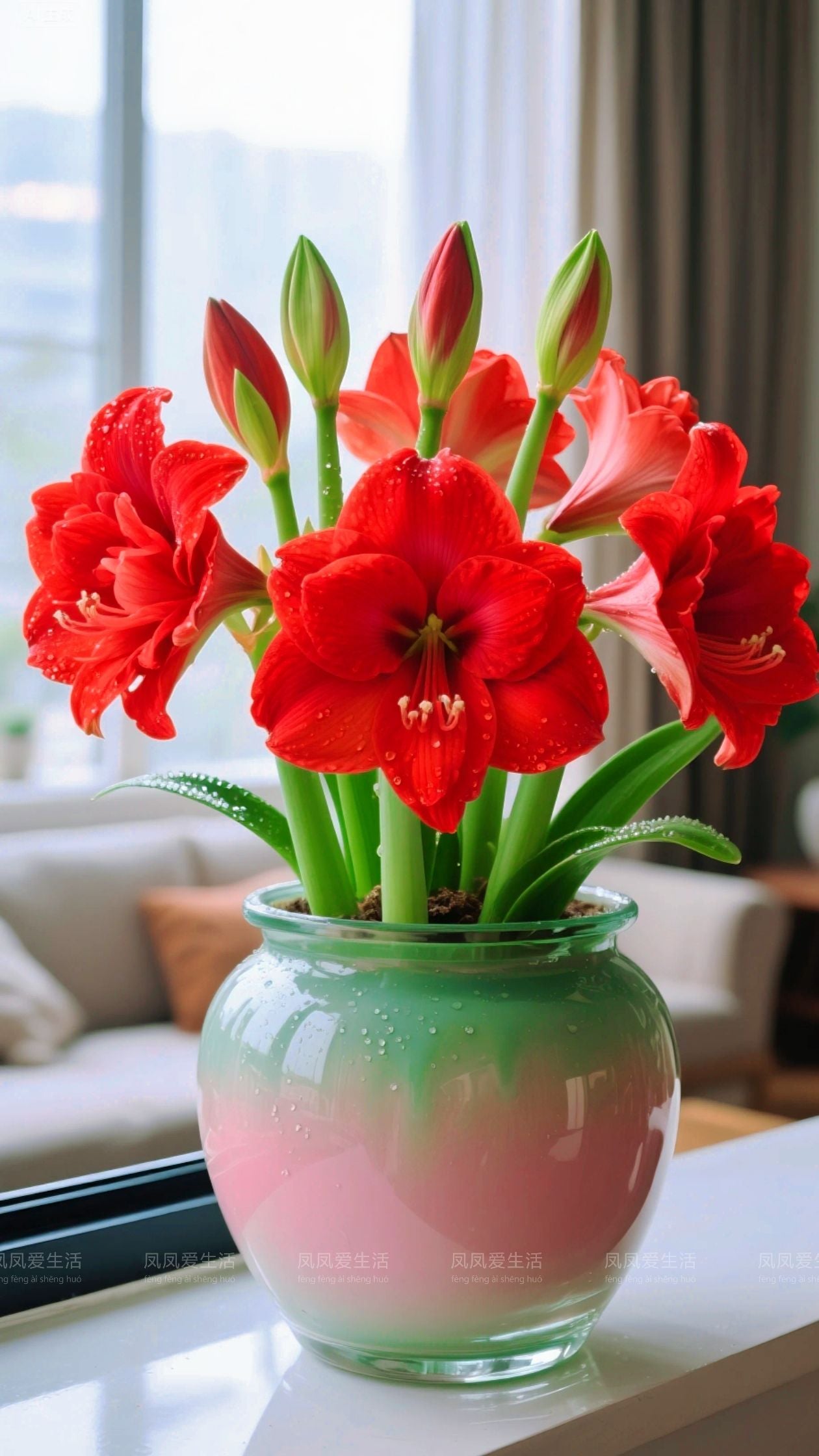 🔥 Sale 2026 🌌 Frost-resistant, fragrant amaryllis bulbs with two petals - Brighten your life all year round!