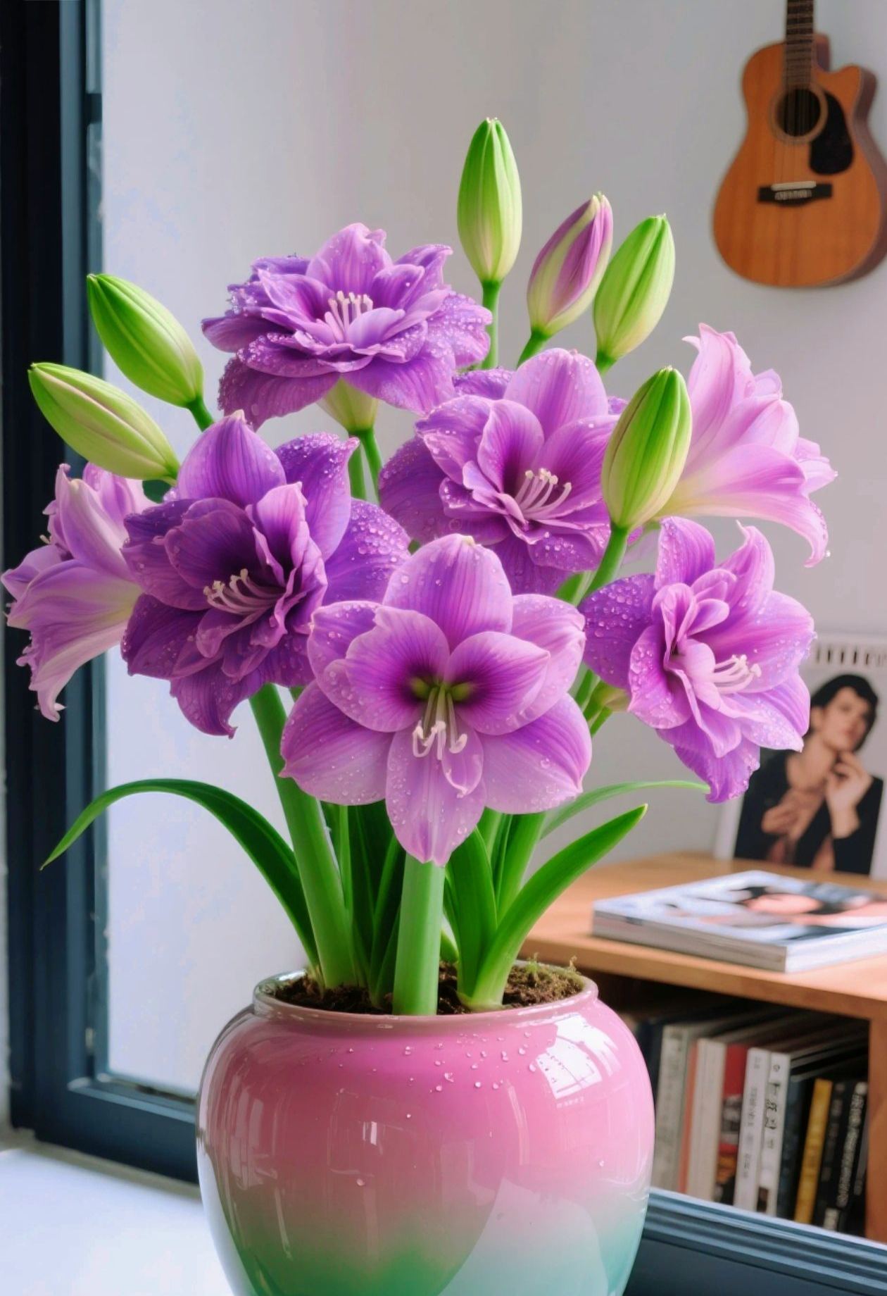 🔥 Sale 2026 🌌 Frost-resistant, fragrant amaryllis bulbs with two petals - Brighten your life all year round!