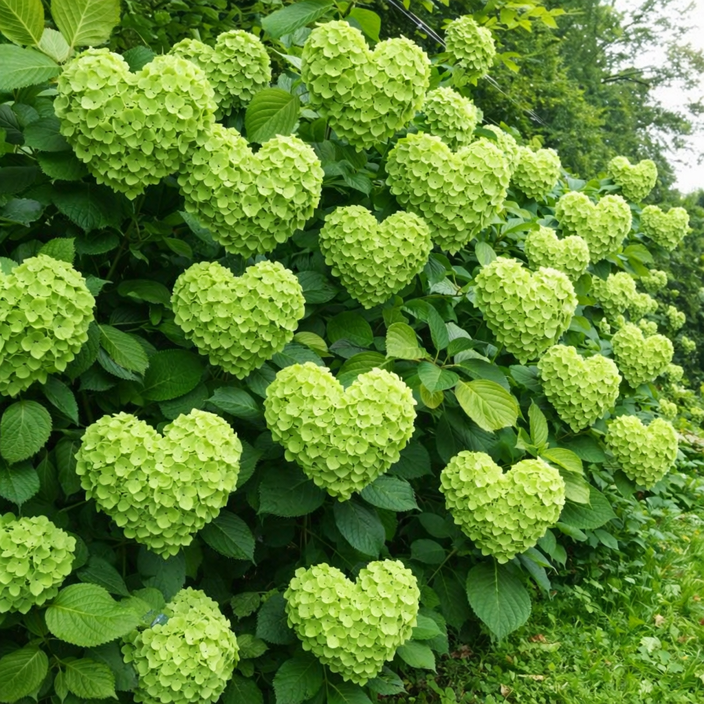 🌈Graines d'hortensia en forme de cœur