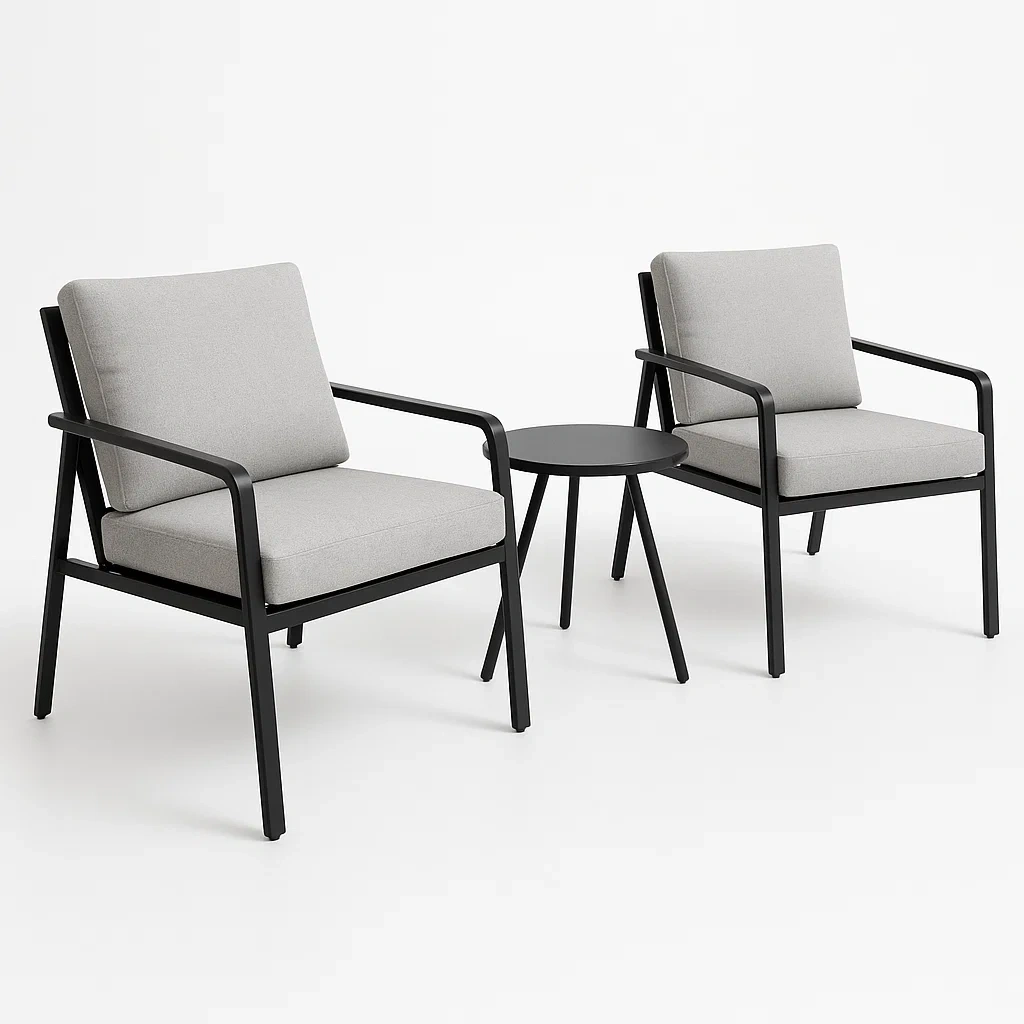 Arredo da giardino,Set tavolo e sedie da giardino compatto - FURNIARTE