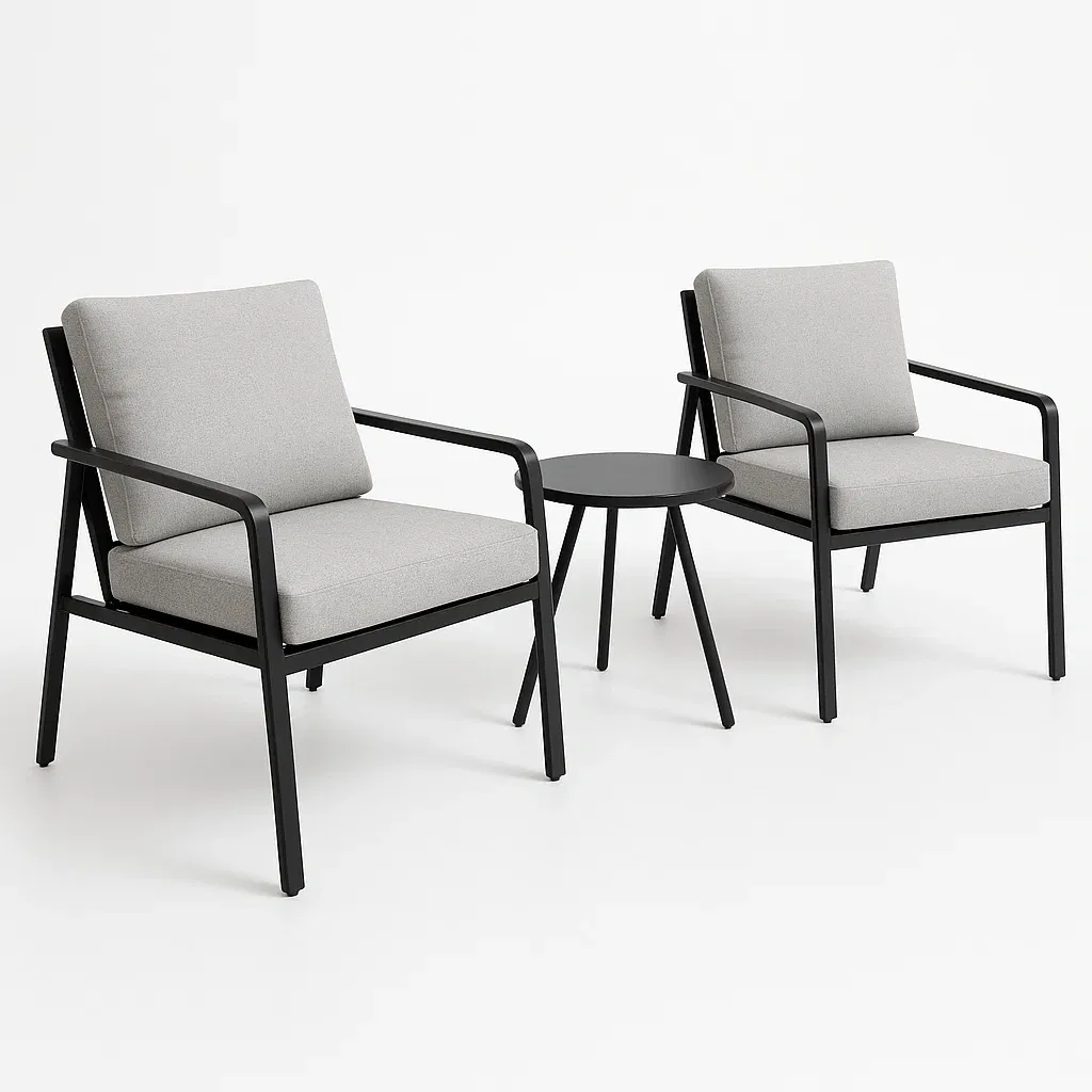 Arredo da giardino,Set tavolo e sedie da giardino compatto - FURNIARTE