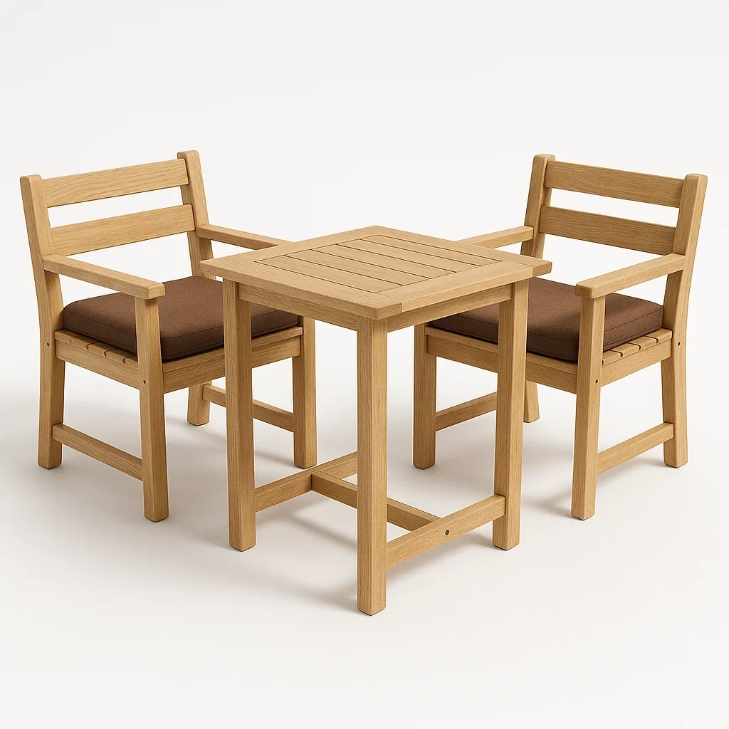 Arredo da giardino,Set tavolo e sedie da giardino compatto - FURNIARTE