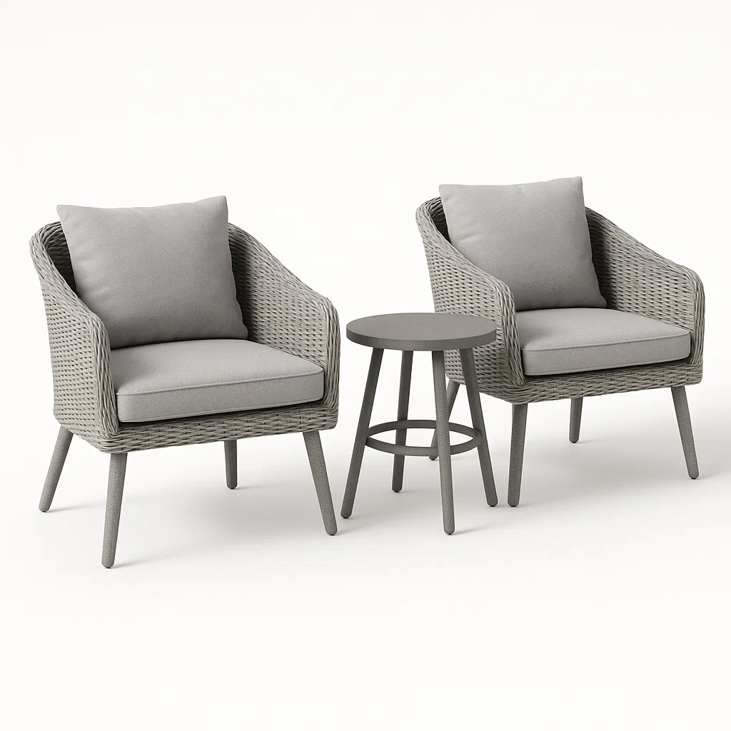 Arredo da giardino,Set tavolo e sedie da giardino compatto - FURNIARTE