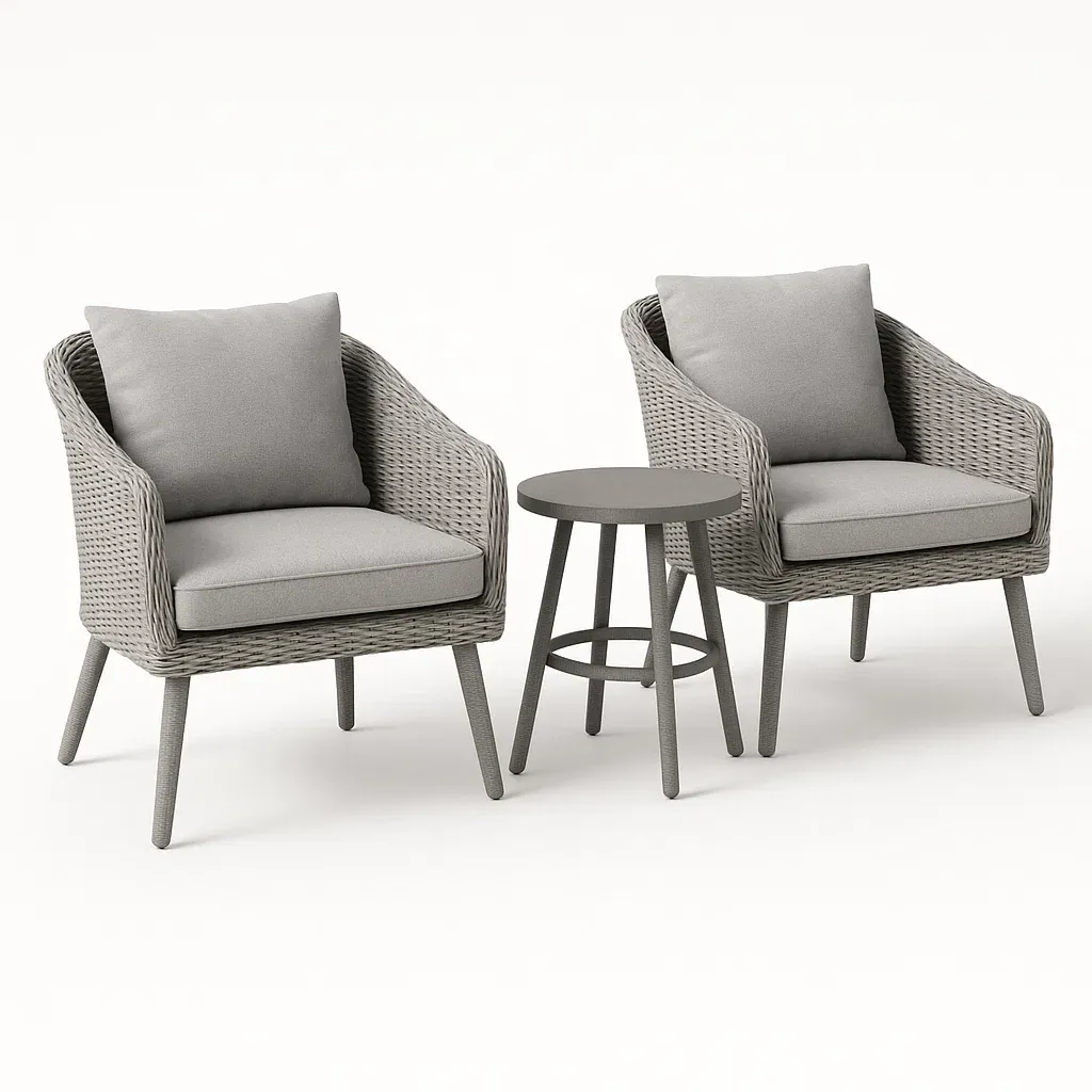 Arredo da giardino,Set tavolo e sedie da giardino compatto - FURNIARTE