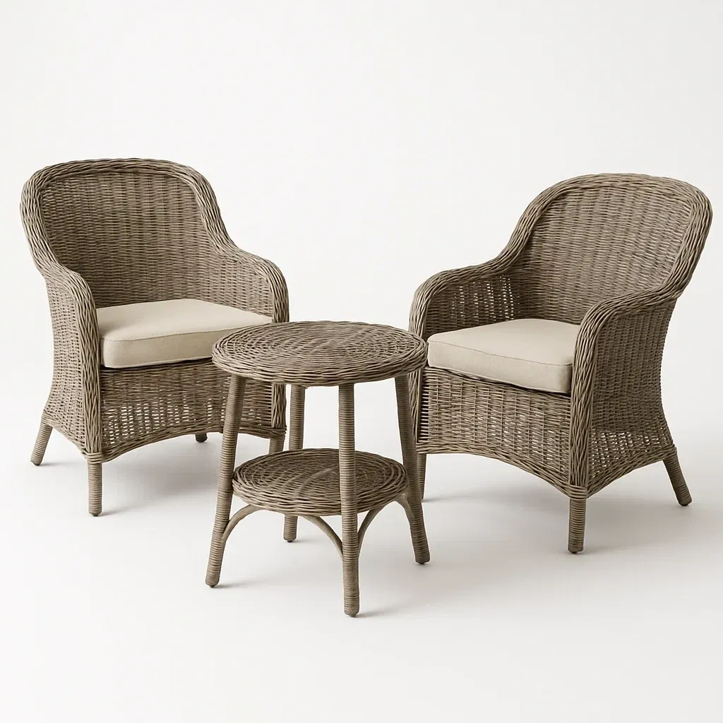 Arredo da giardino,Set tavolo e sedie da giardino compatto - FURNIARTE