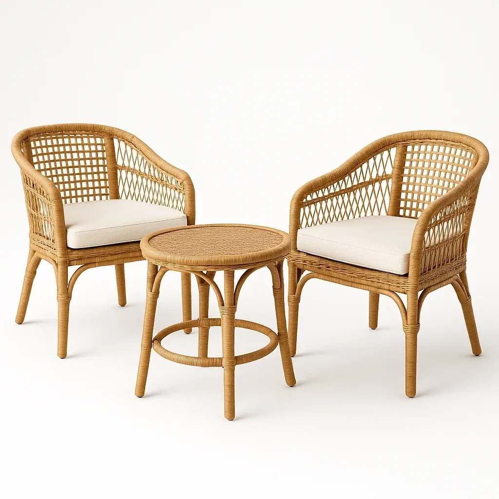 Arredo da giardino,Set tavolo e sedie da giardino compatto - FURNIARTE