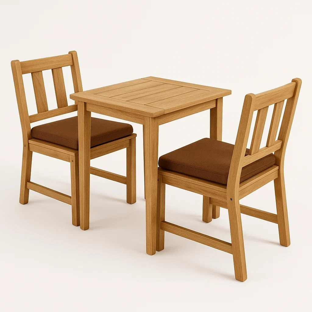 Arredo da giardino,Set tavolo e sedie da giardino compatto - FURNIARTE