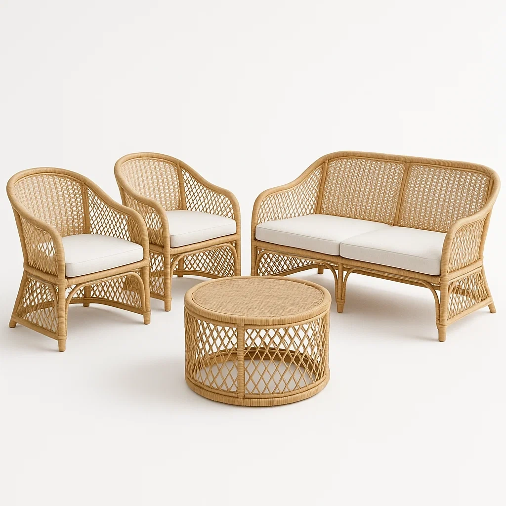 Arredo da giardino,Set salotto da giardino compatto - FURNIARTE