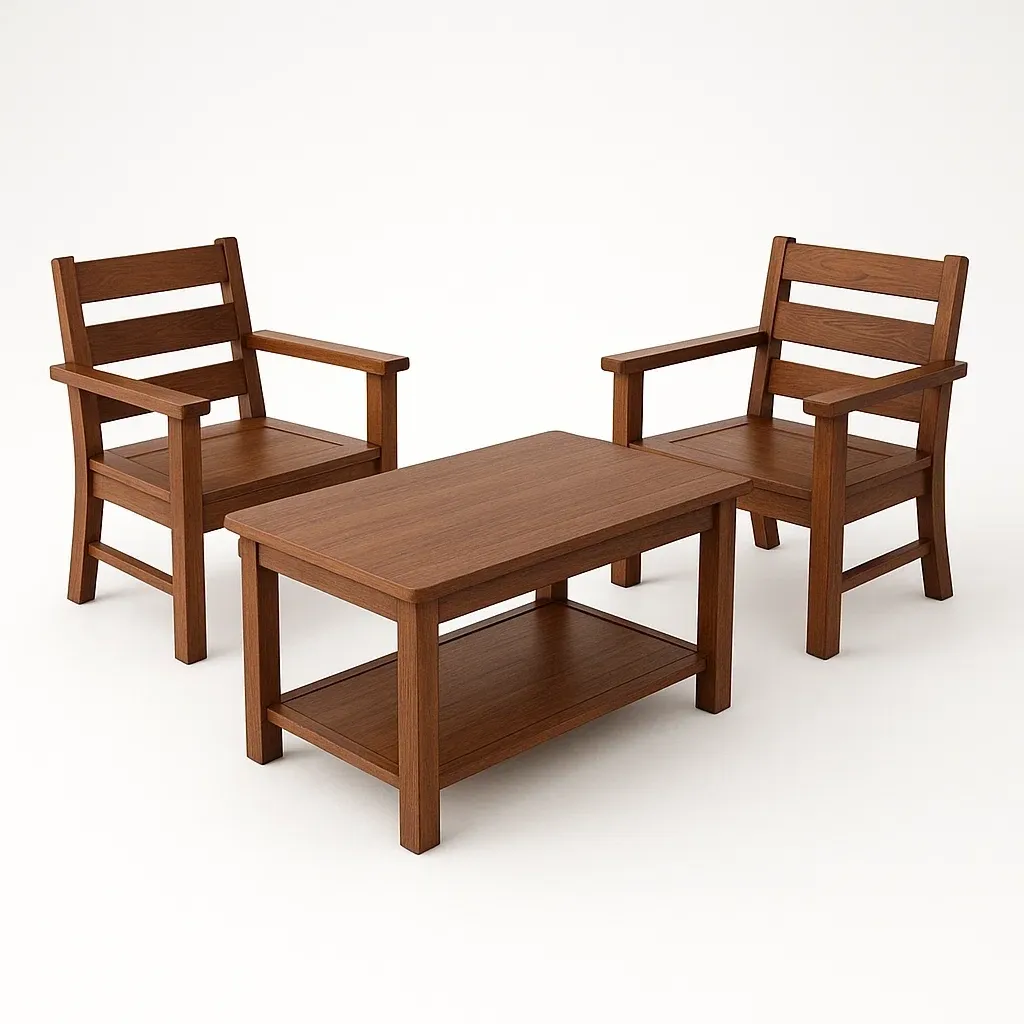 Arredo da giardino,Set tavolo e sedie da giardino compatto - FURNIARTE