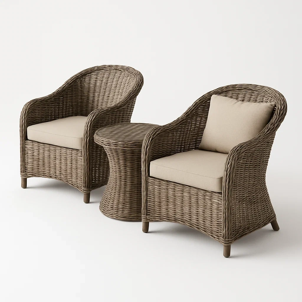 Arredo da giardino,Set tavolo e sedie da giardino compatto - FURNIARTE