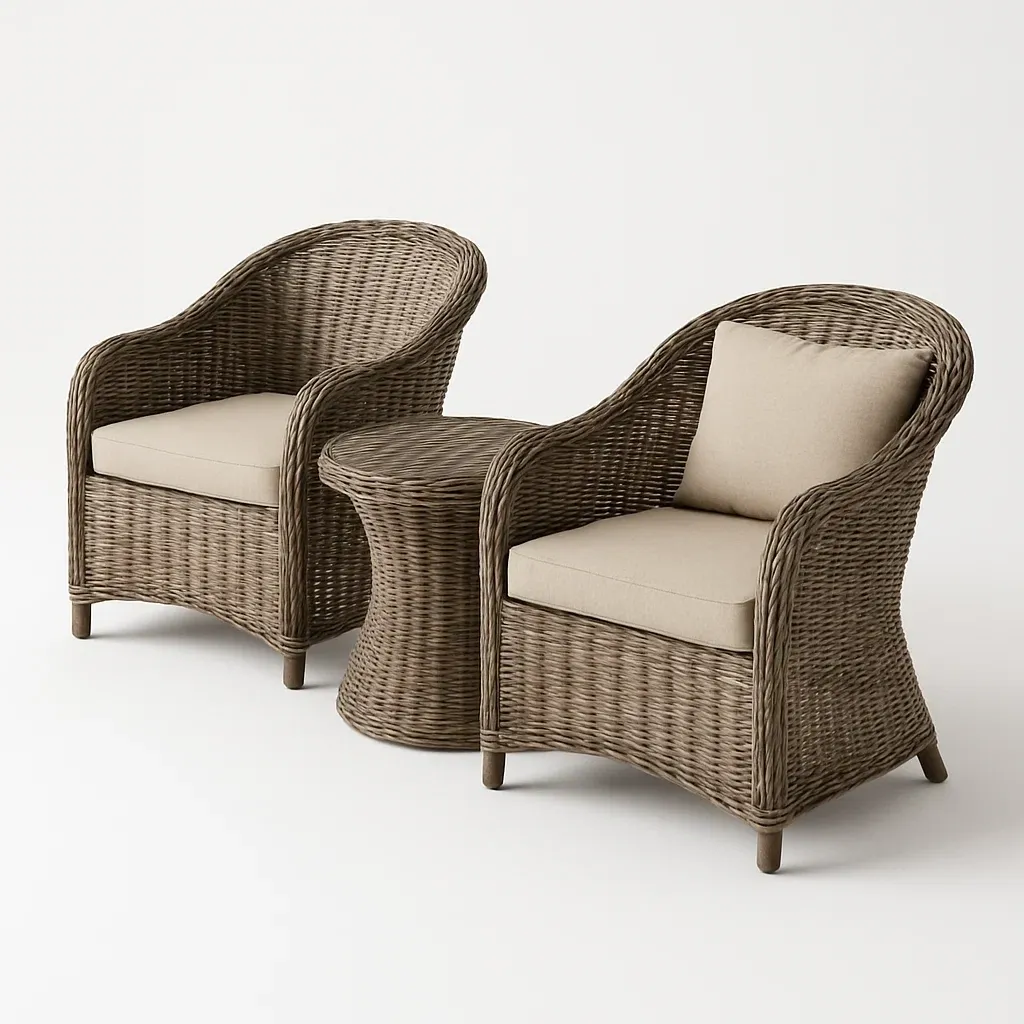 Arredo da giardino,Set tavolo e sedie da giardino compatto - FURNIARTE