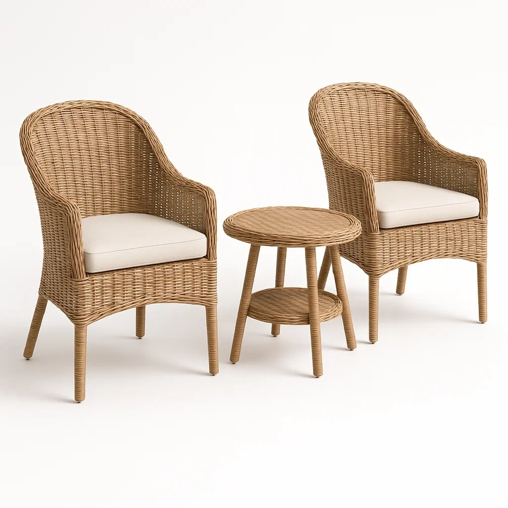 Arredo da giardino,Set tavolo e sedie da giardino compatto - FURNIARTE