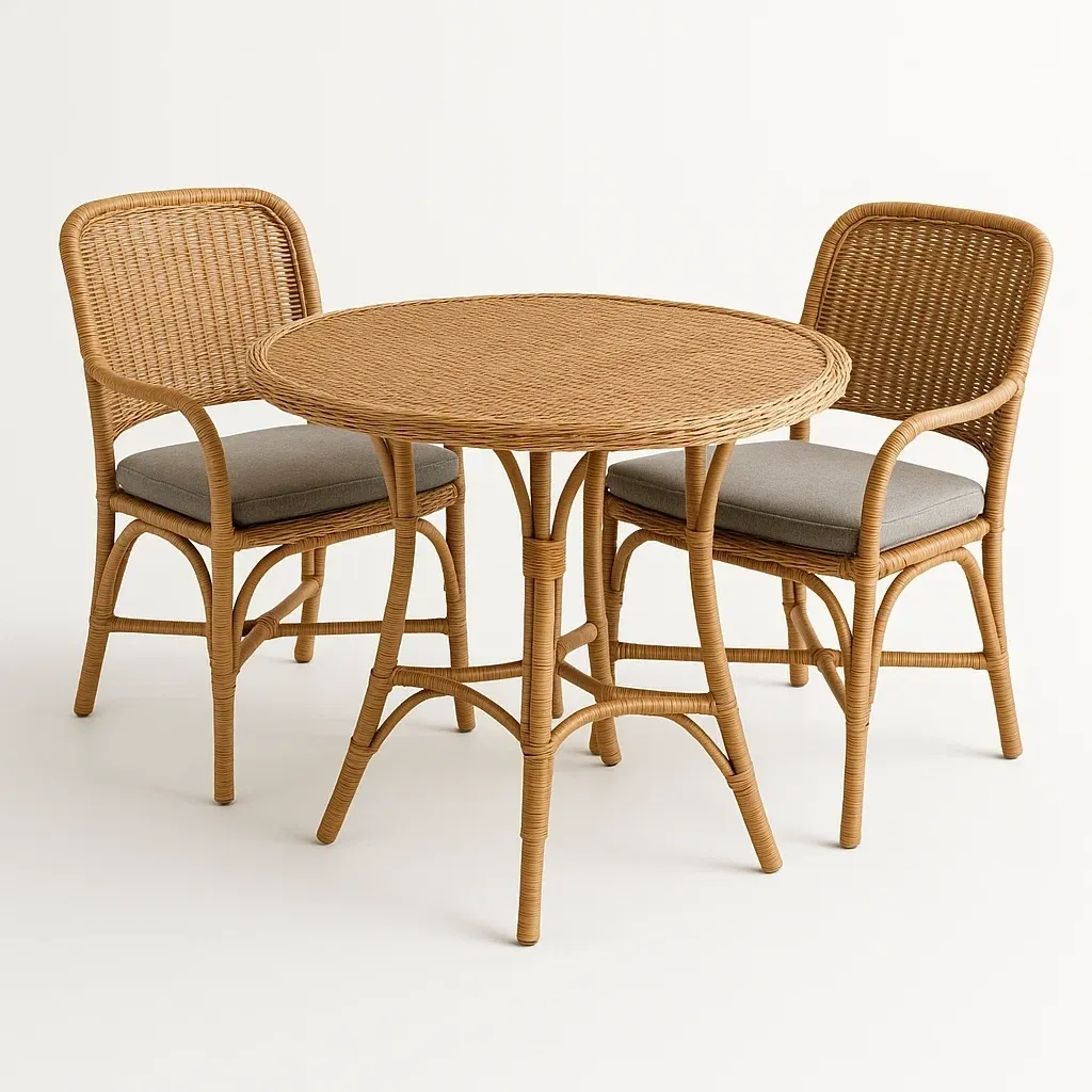 Arredo da giardino,Set tavolo e sedie da giardino compatto - FURNIARTE