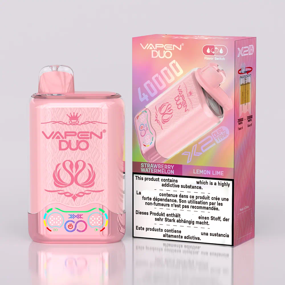 VAPEN DUO 40,000 Puffs – Truskawka Arbuz & Cytryna Limonka