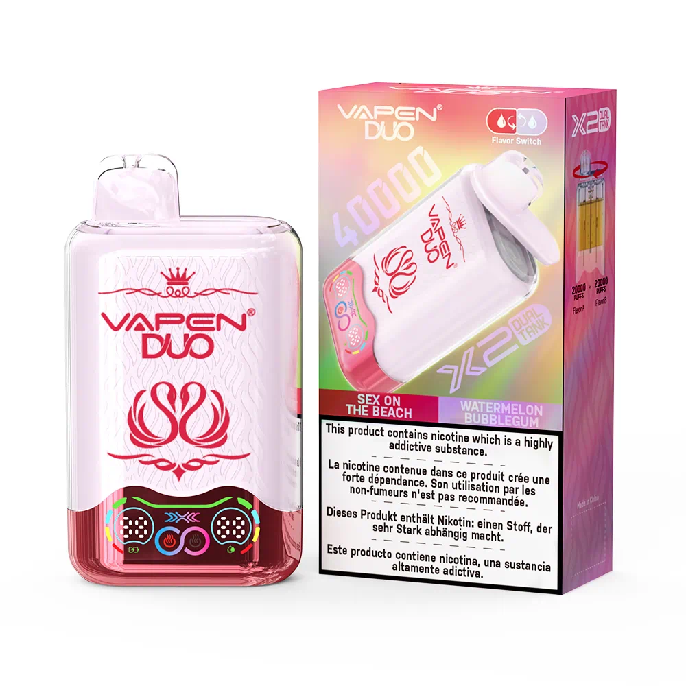 VAPEN DUO 40,000 Puffs – Sex On The Beach & Arbuzowa Guma Balonowa
