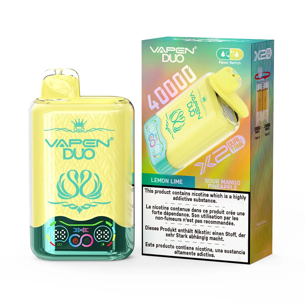 VAPEN DUO 40,000 Puffs – Cytryna Limonka & Kwaśne Mango Ananas