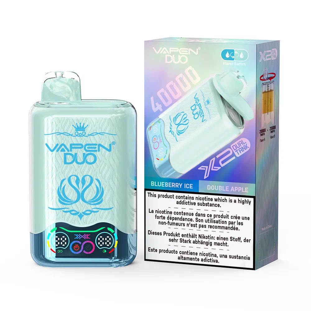 VAPEN DUO 40,000 Puffs – Jagoda Ice & Podwójne Jabłko