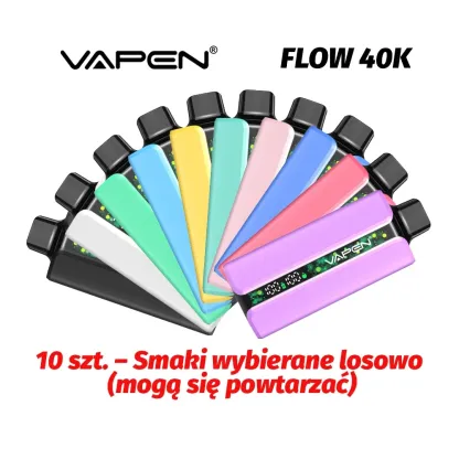 WYPRZEDAŻ! VAPEN FLOW 40k – Losowy Mix Smaków – NAJTANIEJ!