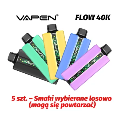 WYPRZEDAŻ! VAPEN FLOW 40k – Losowy Mix Smaków – NAJTANIEJ!