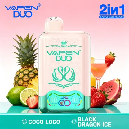 VAPEN DUO 40,000 Puffs – Czarny Smoczy Lód & Coco Loco