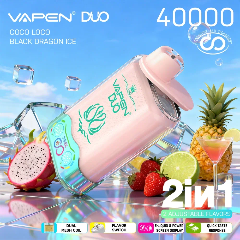 VAPEN DUO 40K Black Dragon Ice and Coco Loco Coconut
