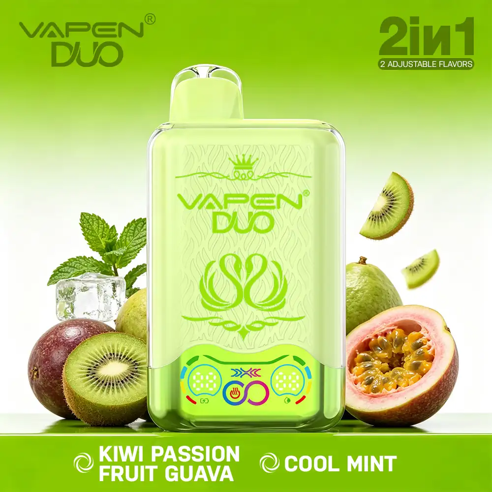 VAPEN DUO 40,000 Puffs –  Kiwi Marakuja Guawa & Chłodna Mięta