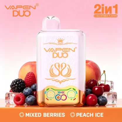 VAPEN DUO 40,000 Puffs – Owoce Leśne & Brzoskwiniowy Lód