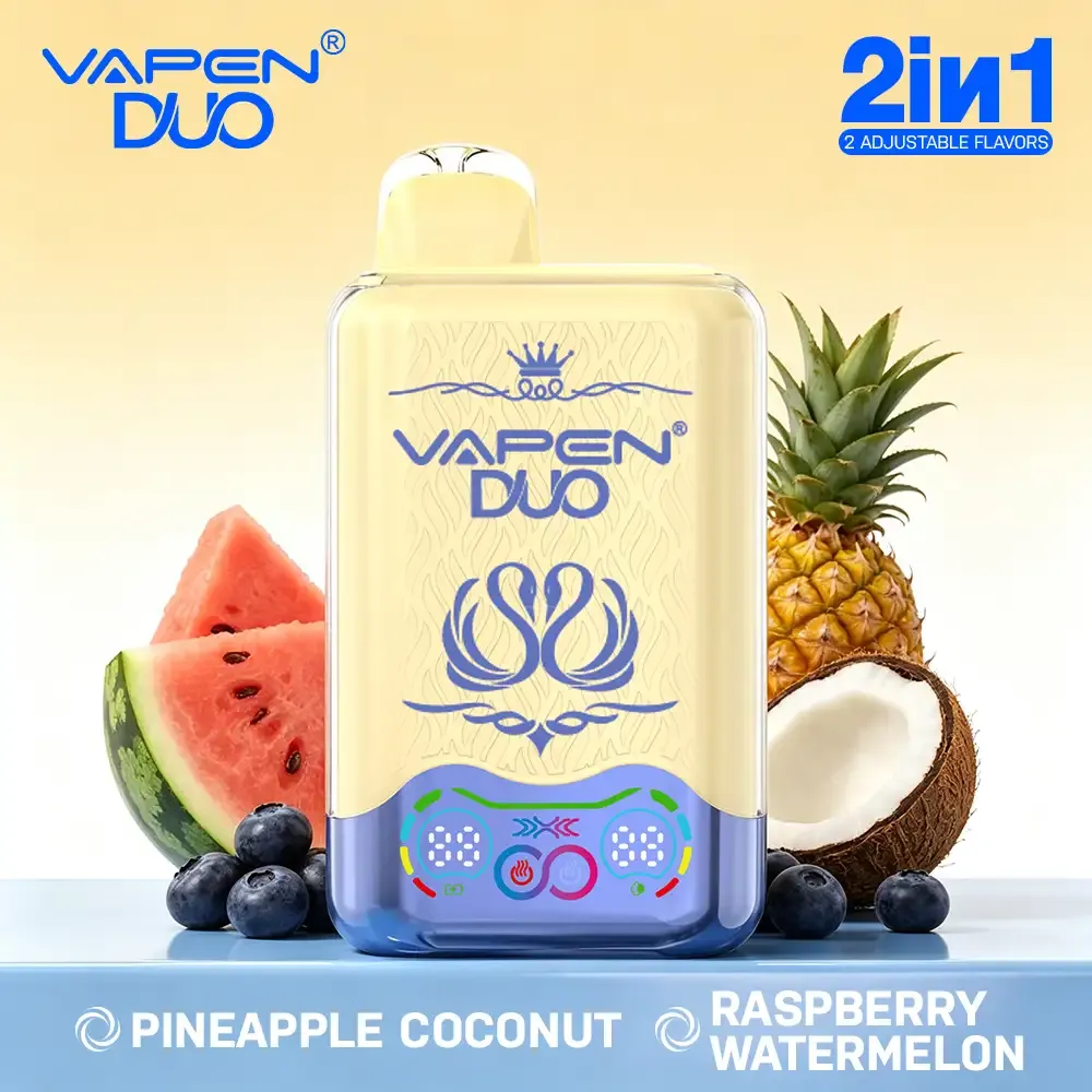 VAPEN DUO 40,000 Puffs –  Ananas Kokos & Malina Arbuz