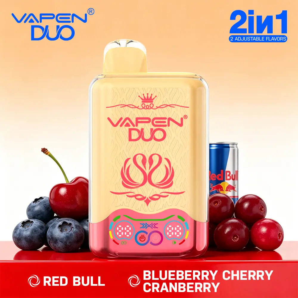 VAPEN DUO 40,000 Puffs – Red Bull & Jagoda Wiśnia Żurawina