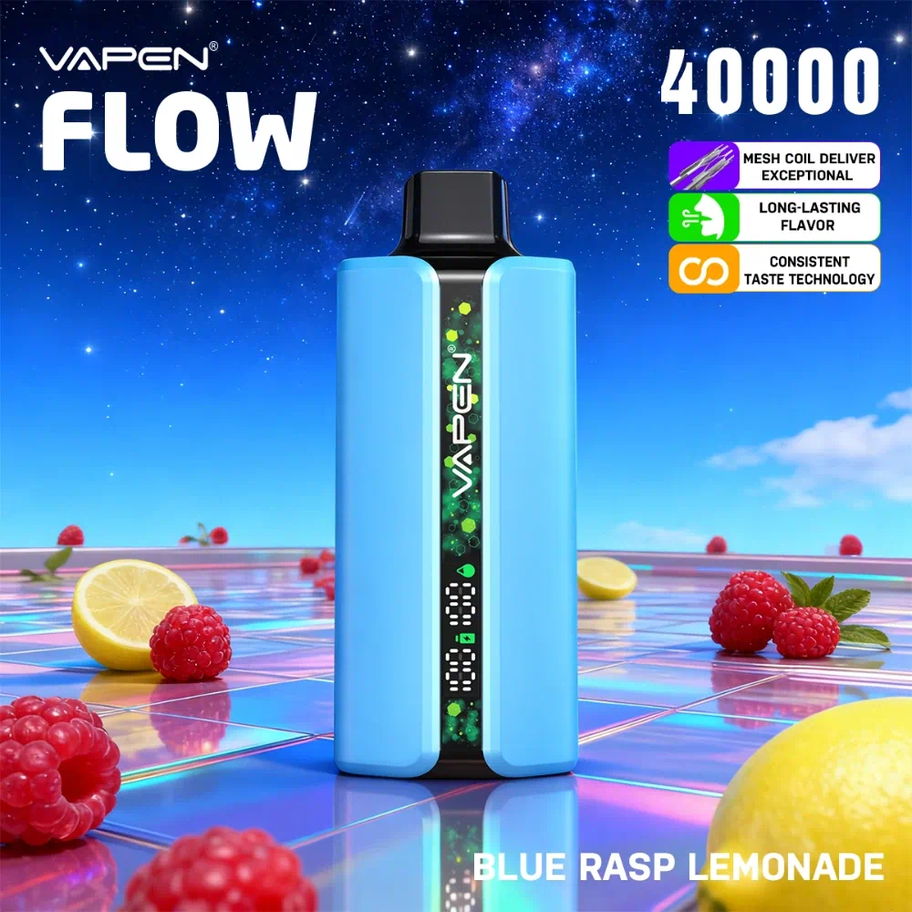 VAPEN FLOW 40,000 Puffs –  Lemoniada niebieska malina