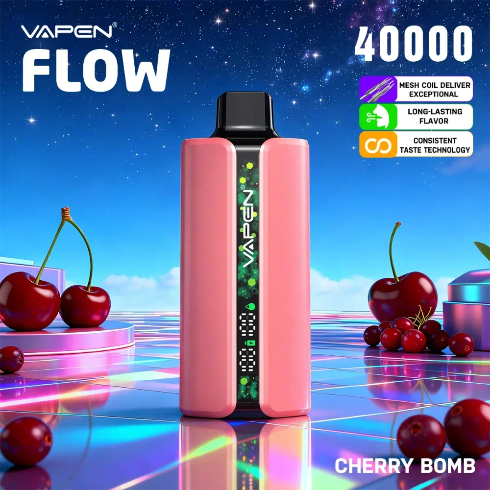 VAPEN FLOW 40,000 Puffs –  Wiśniowa bomba
