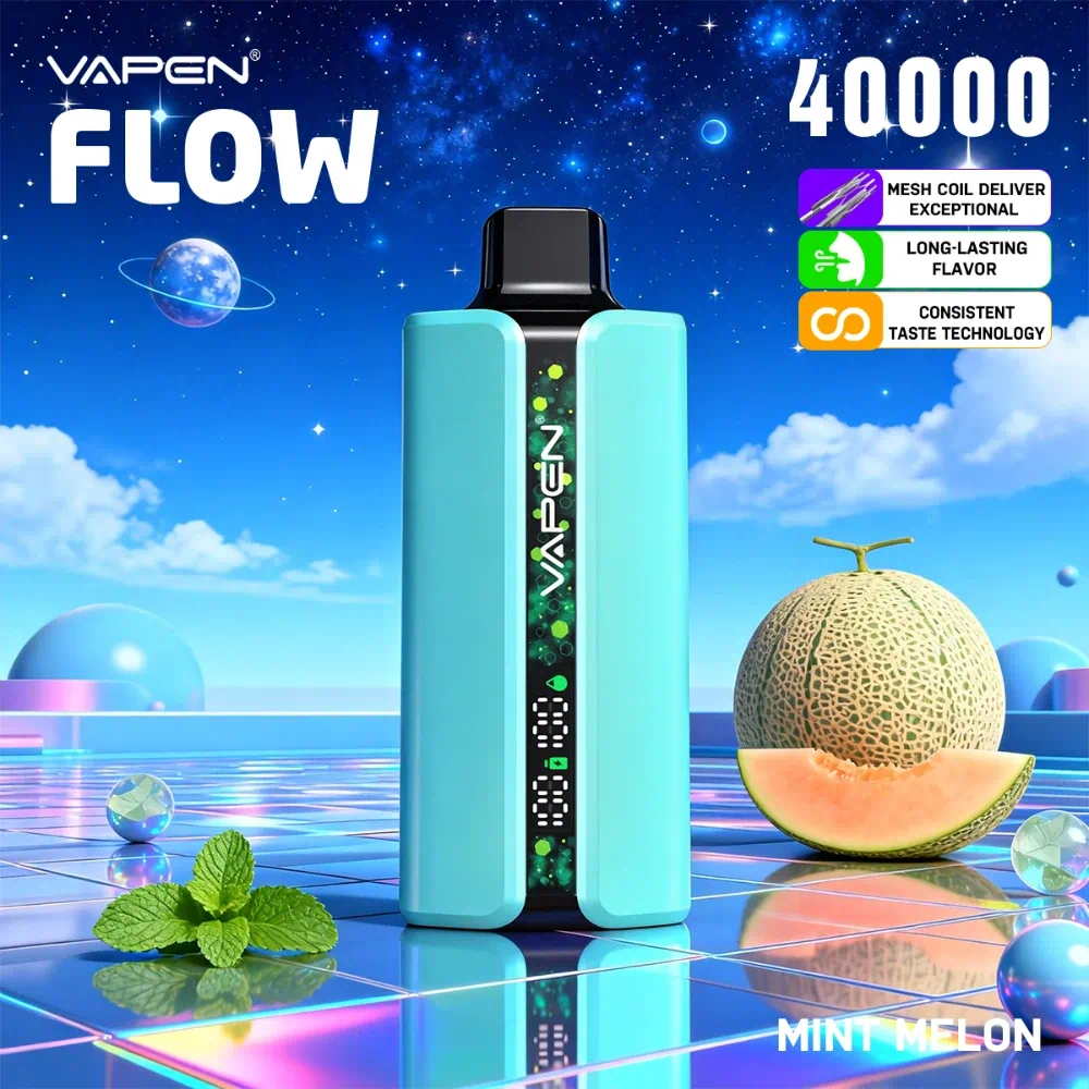 VAPEN FLOW 40,000 Puffs –  Melon miętowy