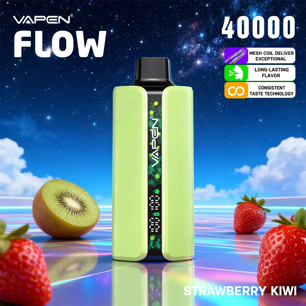 VAPEN FLOW 40,000 Puffs – Truskawka kiwi
