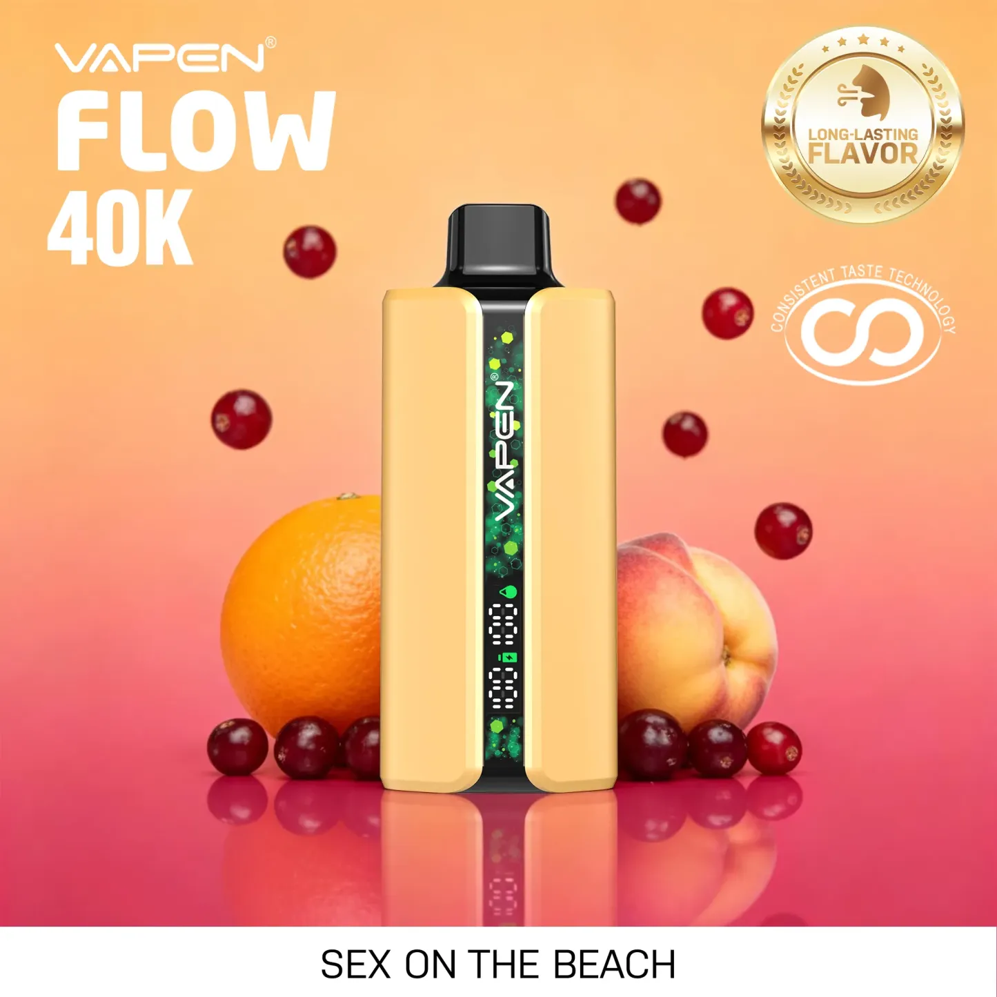 VAPEN FLOW 40,000 Puffs –  Sex on the beach