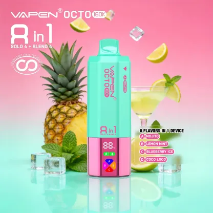 VAPEN OCTO 160000 Puffs - Mojito + Cytryna Mięta + Jagodowy Lód + Coco Loco