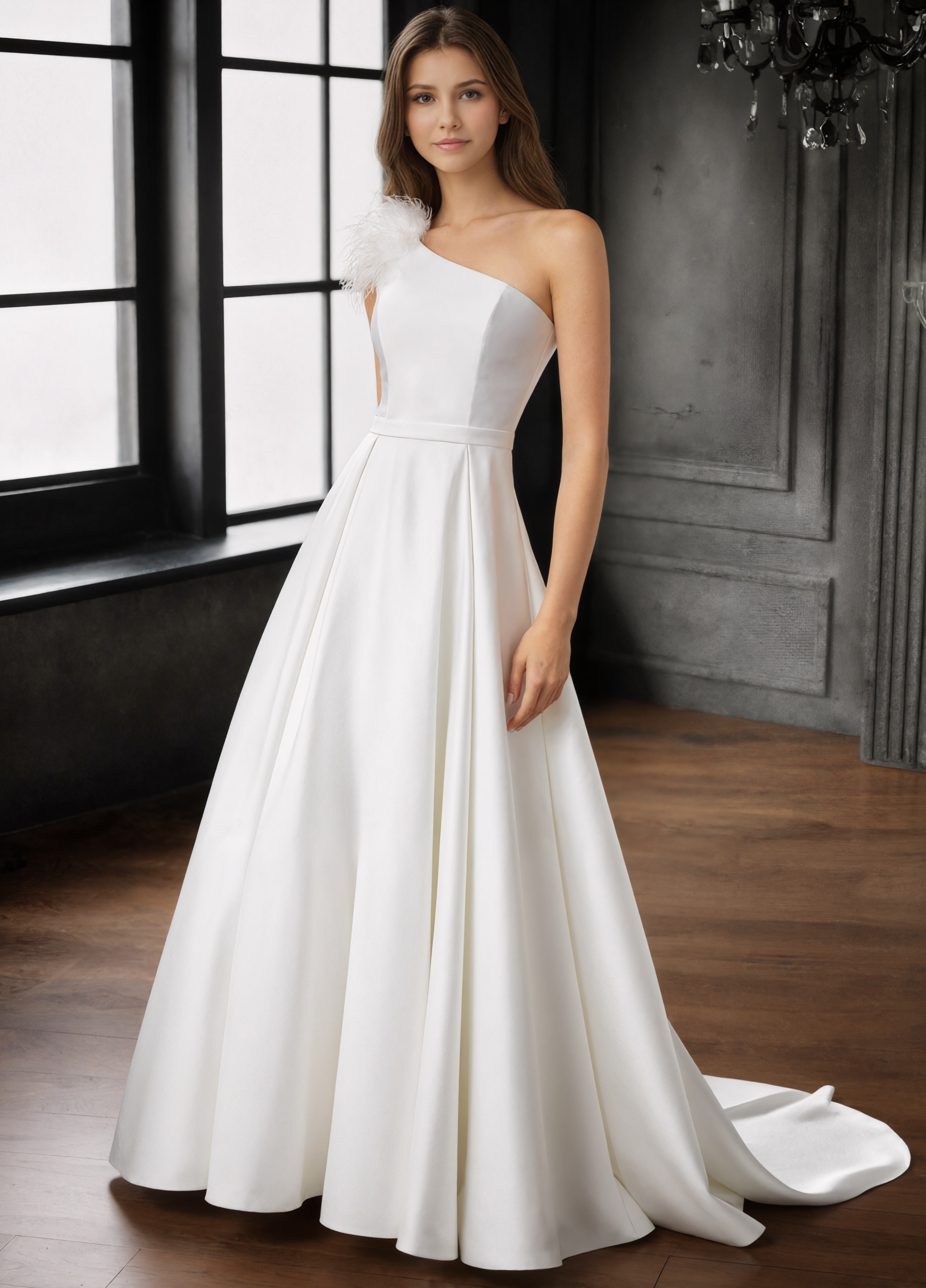 Mermaid Spaghetti Strap Satin Floor-Length with Corset Bodice and Slit Formal Evening Dress