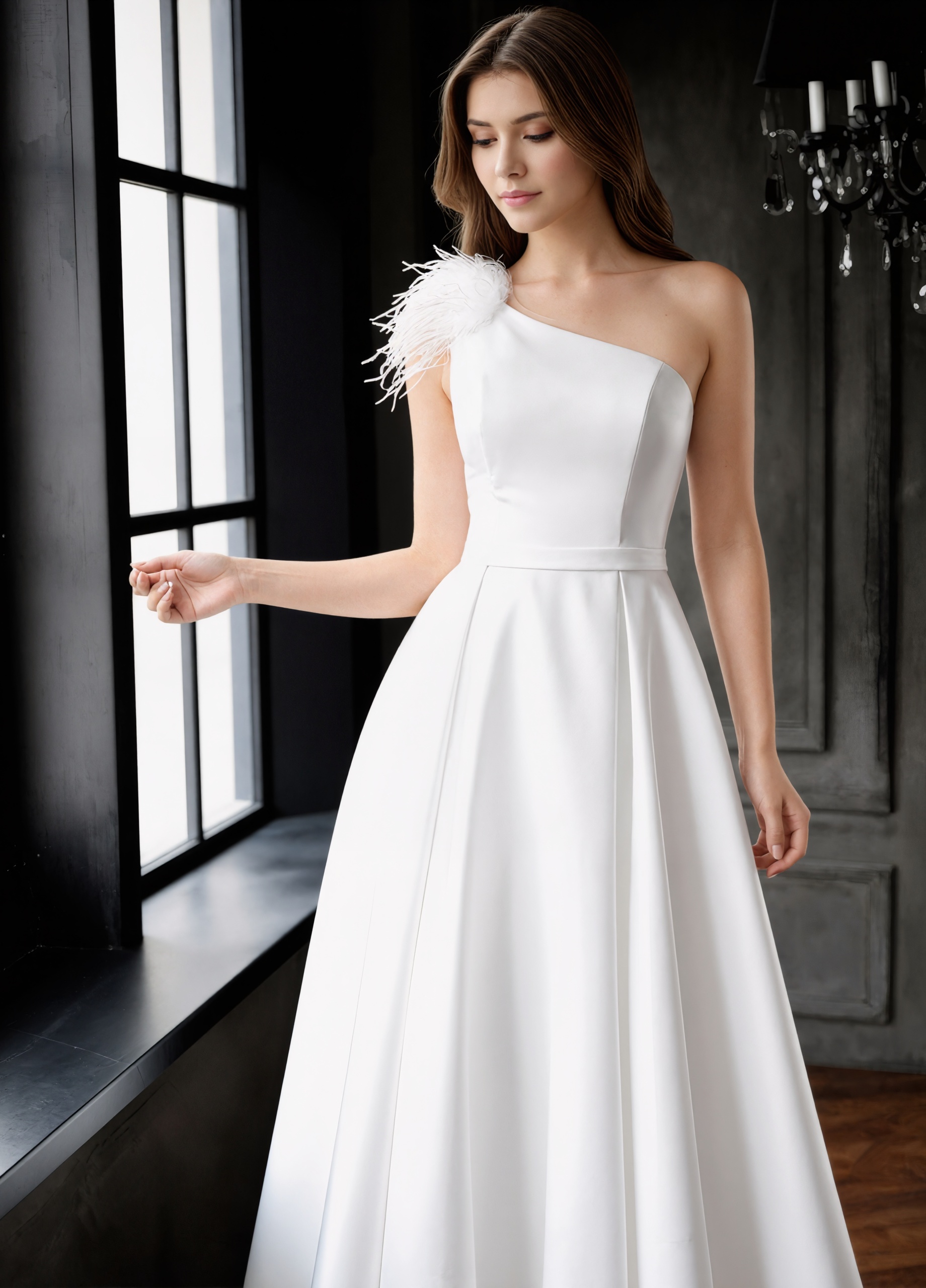 Mermaid Spaghetti Strap Satin Floor-Length with Corset Bodice and Slit Formal Evening Dress