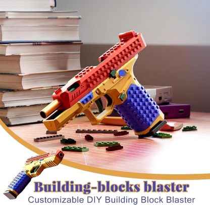 Tactical DIY Building Block Handle Set, Funny DIY Building Blocks Kit ！