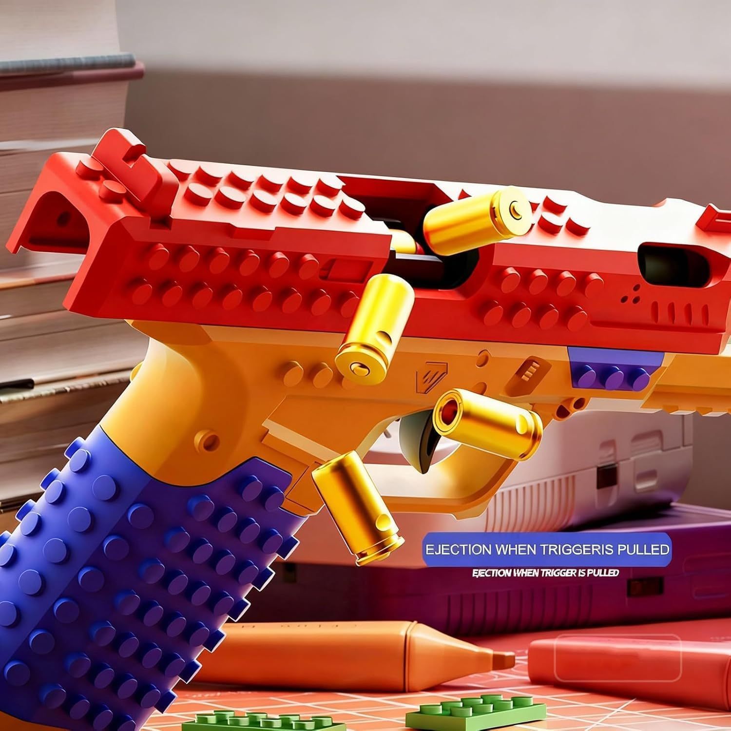 Tactical DIY Building Block Handle Set, Funny DIY Building Blocks Kit ！